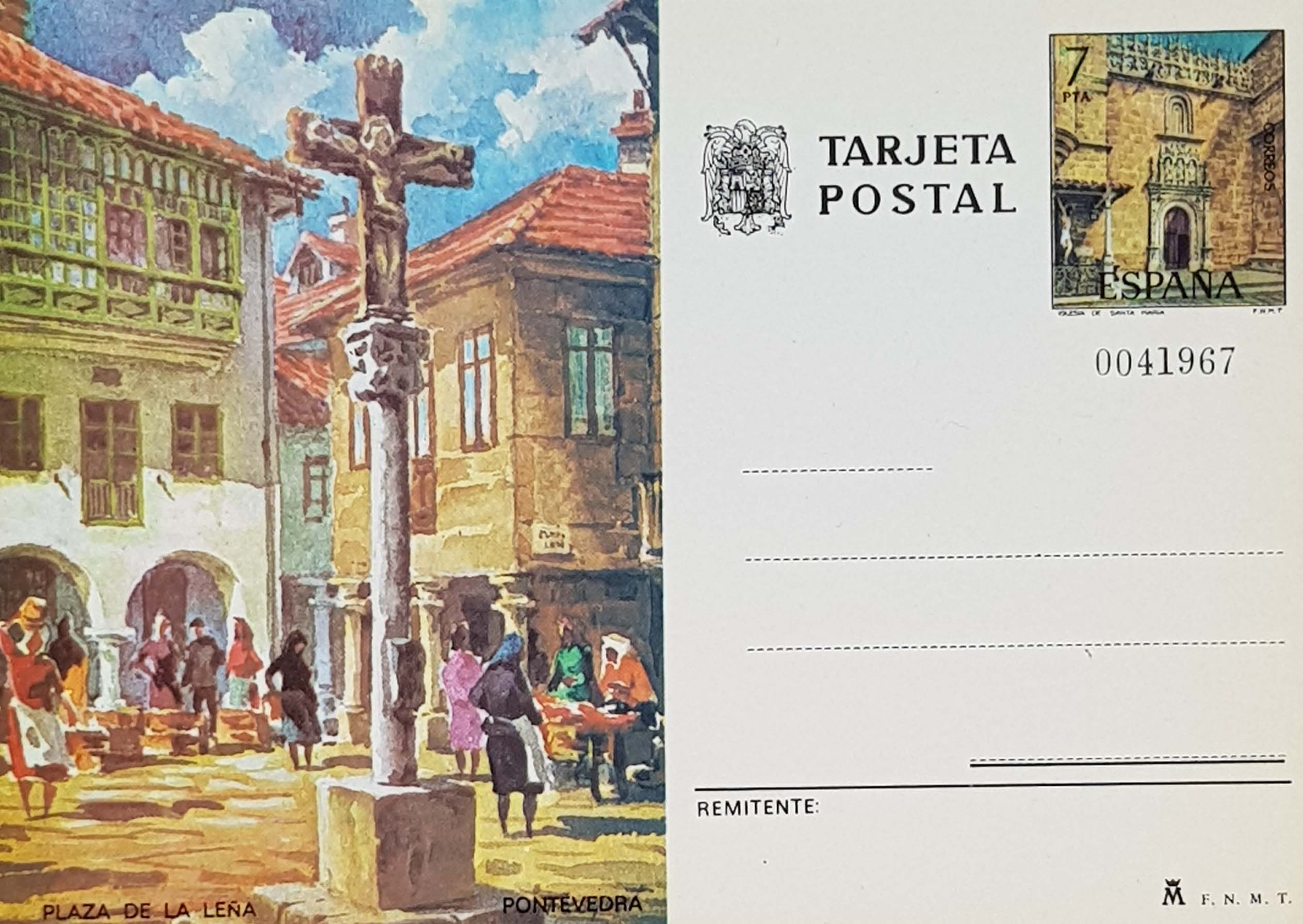 Enteros Postales 114. Turismo. Pontevedra. 1976