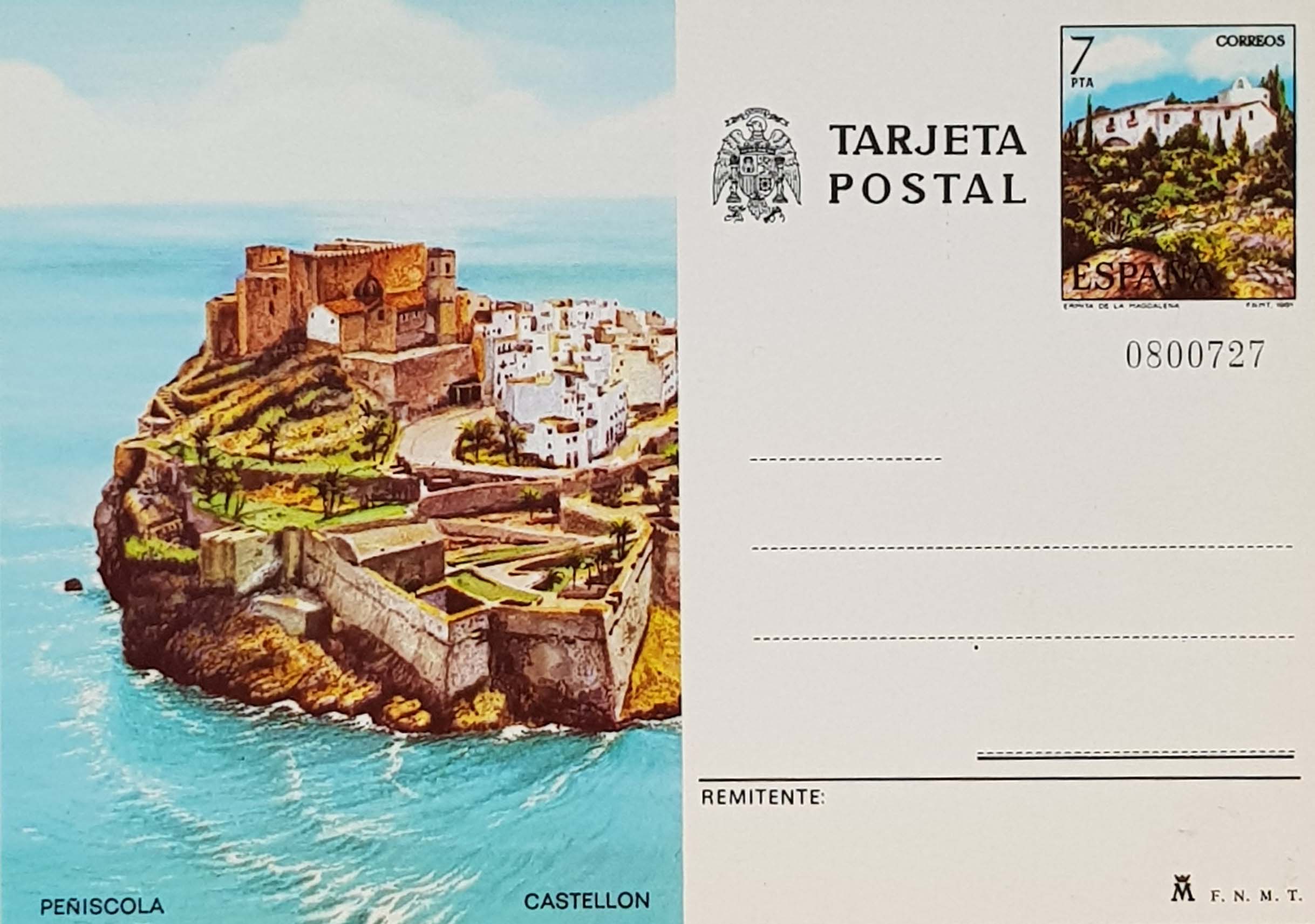 Enteros Postales 125. Turismo. Castellón. 1981