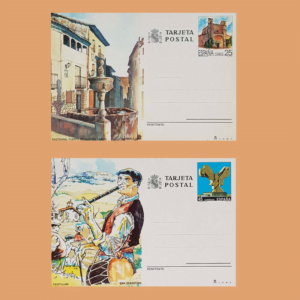 Enteros Postales 151-152. Turismo. Guadalajara, San Sebastián 1991