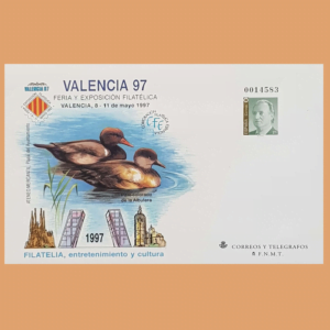 Sobre Enteros Postales 40. VALENCIA'97. Feria y Exposición Filatélica 1997