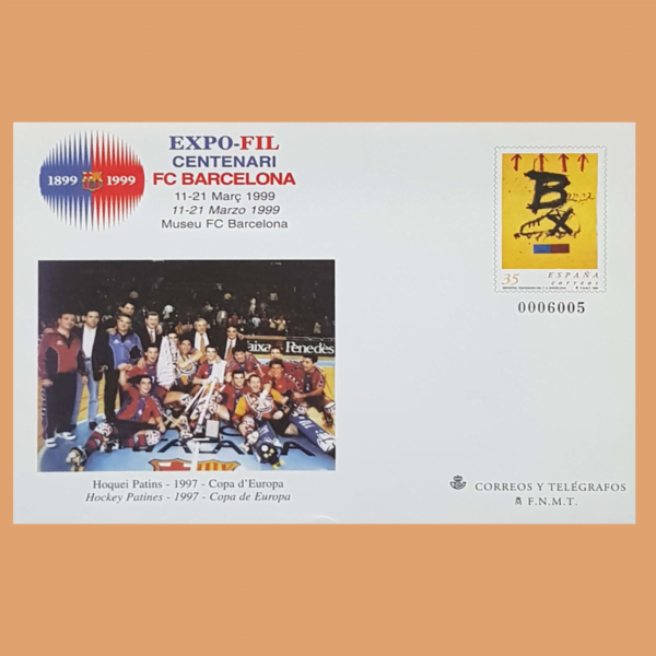 Sobre Enteros Postales 52. EXPOFIL 1999. Centenari F.C. Barcelona