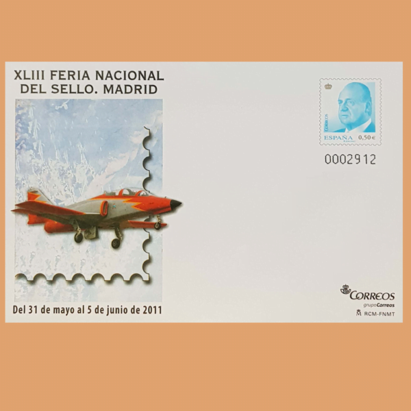 Sobre Enteros Postales 132-133. XLIII Feria Nacional del Sello 2011