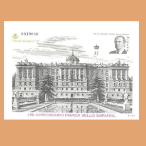 Carpeta 3711AC – 150 Aniversario del primer sello español. 2000