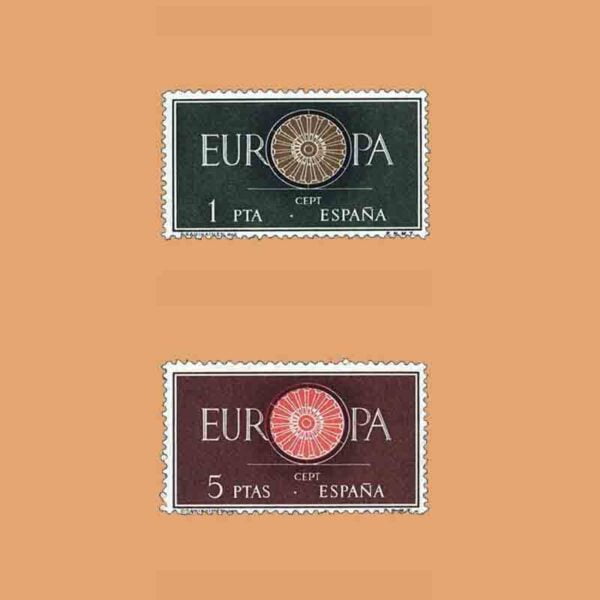 Edifil 1294/5. Serie Europa CEPT. 2 valores. **1960
