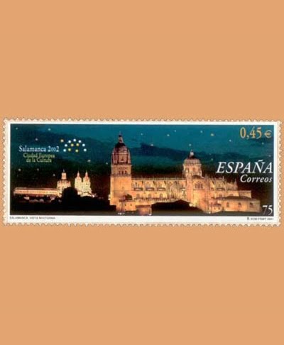Edifil 3813. Salamanca Ciudad Europea de la Cultura. 75 ptas. **2001