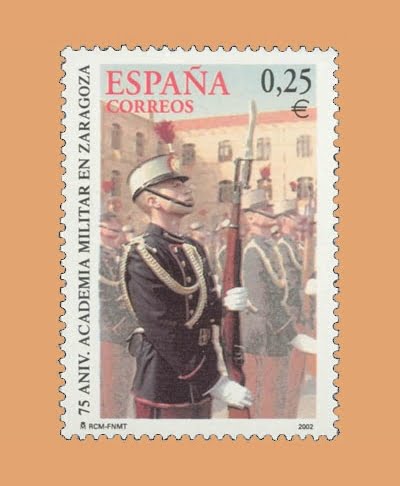 Edifil 3886. Academia General Militar de Zaragoza. 0,25€. **2002