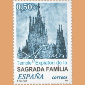 Edifil 3924. Templo Expiatorio de la Sagrada Familia. 0,50€. **2002