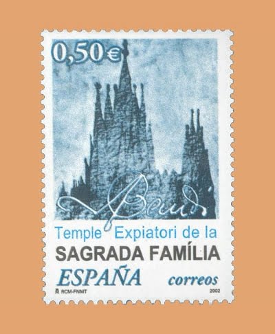 Edifil 3924. Templo Expiatorio de la Sagrada Familia. 0,50€. **2002