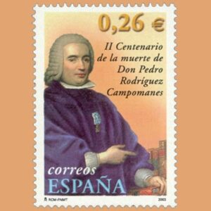 Edifil 3960. Pedro Rodríguez de Campomanes. 0,26€. **2003