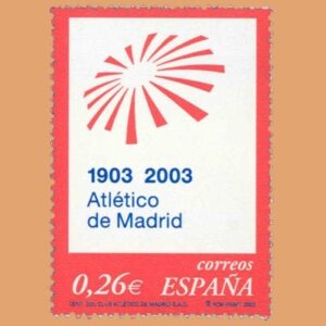Edifil 3983. Atlético de Madrid. 0,26€. **2003