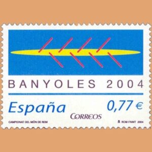 Edifil 4064. Campeonato del Mundo de Remo, Banyoles. 0,77€. **2004