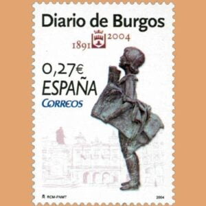 Edifil 4072. Diarios Centenarios. Diario de Burgos. 0,27€ **2004