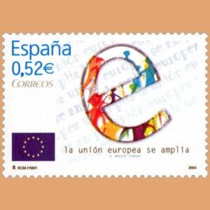 Edifil 4080. Ampliación de la Unión Europea. 0,52€. **2004