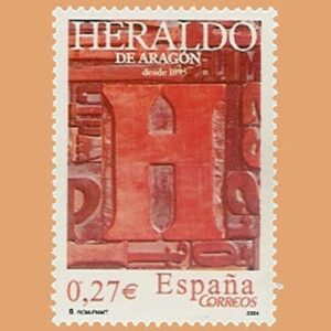 Edifil 4115. Diarios Centenarios. Heraldo de Aragón. 0,27€. **2004