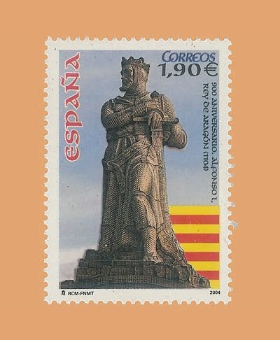 Edifil 4127. Aniversario Alfonso I el Batallador como rey de Aragón. 1,90€ **2004