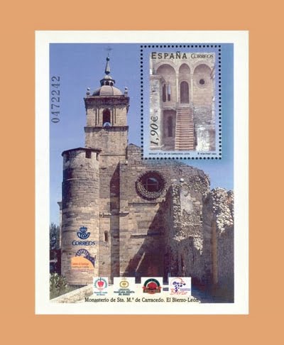 Edifil 4069. Hoja Monasterio de Santa María de Carracedo. 1,90€ **2004