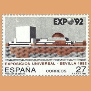 Edifil 3155. Exposición Universal Sevilla. Sello de 27 pts. **1992