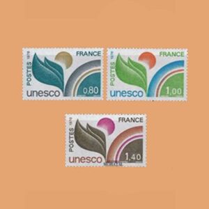 1976 Francia Serie 50/2 Service. UNESCO
