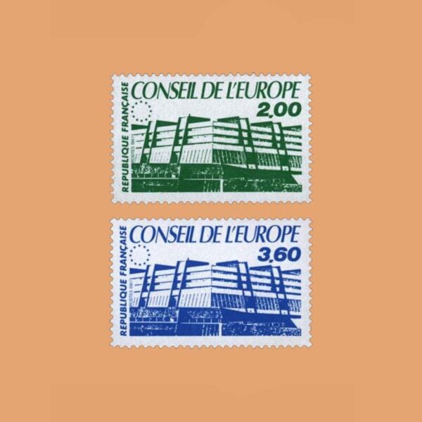 1987 Francia Serie 96/7 Service. Consejo de Europa