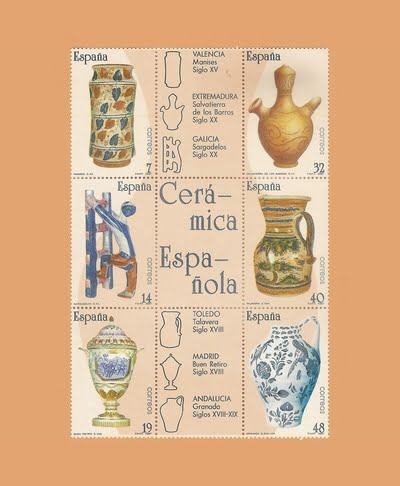 Edifil 2891/6. Serie Artesanía Española. Cerámica. **1987
