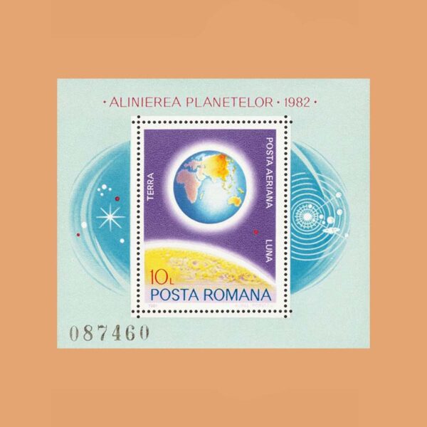 Rumanía BF151. Hoja Alineamiento de los Planetas **1981