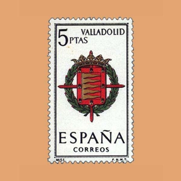 Edifil 1698. Escudos de Capitales de Provincia. Valladolid. **1966
