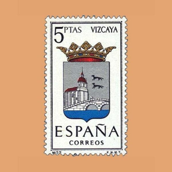 Edifil 1699. Escudos de Capitales de Provincia. Vizcaya. **1966