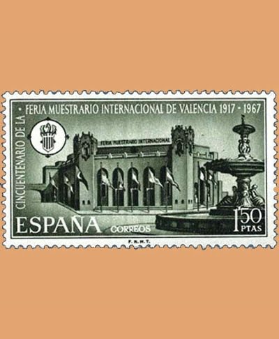 Edifil 1797. Feria de Valencia. Sello 1'50 pts. **1967