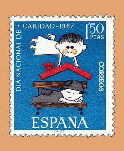 Edifil 1801. Pro Cáritas Española. Sello 1'50 pts. **1967