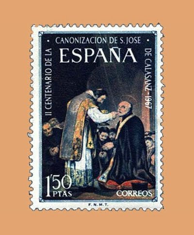 Edifil 1837. San José de Calasanz. Sello 1'50 pts. **1967