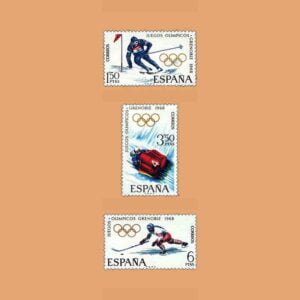 Edifil 1851/3. Serie Juegos Olímpicos Grenoble. **1968
