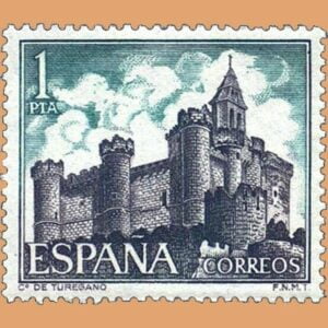 Edifil 1927. Castillo de Turégano. Sello 1 pts. **1969