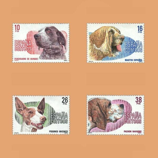 Edifil 2711/4. Serie Perros de raza española. **1983
