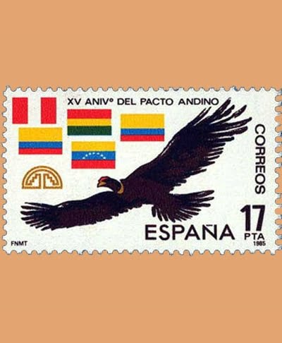Edifil 2778. XV Aniversario del Pacto Andino. **1985