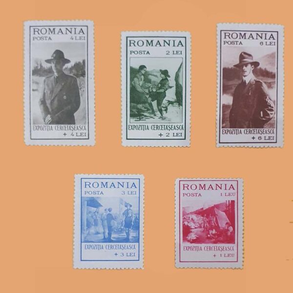 RO 422/6. Serie Exposición de Scouts. 5 valores **1931