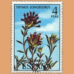 Edifil 2222. Thymus Longiflorus. Sello 4 pts. **1974