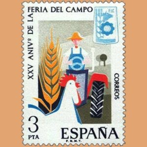 Edifil 2263. Feria del Campo. Sello 3 pts. **1975