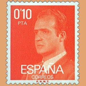Edifil 2386. Juan Carlos I. Sello 0'10 pts. **1977