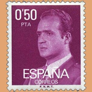 Edifil 2389. Juan Carlos I. Sello 0'50 pts. **1977