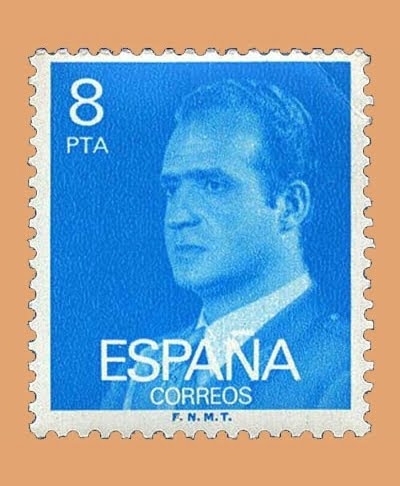 Edifil 2393. Juan Carlos I. Sello 8 pts. **1977