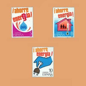 Edifil 2508/10. Serie Ahorro de Energía. **1979