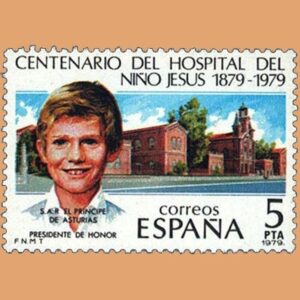 Edifil 2548. Hospital del Niño Jesús. Sello 5 pts. **1979