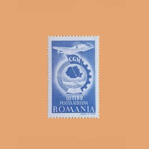 Rumanía PA38. Unión Sindical. 1100 Lei *1947