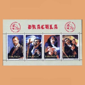 Rumanía BF275. Hoja Dracula (UPU) **2004