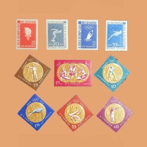 RO 1804/13. Serie Medallas Olímpicas. 10 valores **1961