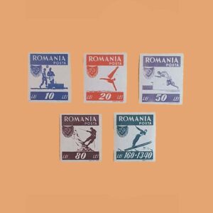 RO 916/20. Serie Deportes Populares S/D. 5 valores *1946