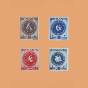 RO 921/4. Serie Amistad rumano soviética. 4 valores **1946