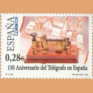 Edifil 4162. Aniversario del Telégrafo. 0'28€. 2005