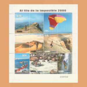 Edifil 4224. Hoja Deportes. 6 valores **2006