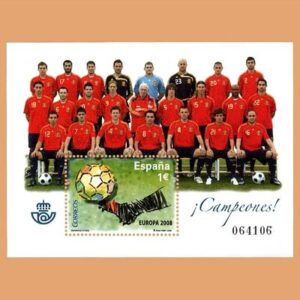 Edifil 4429. Hoja Selección Española de Futbol. 1€ **2008